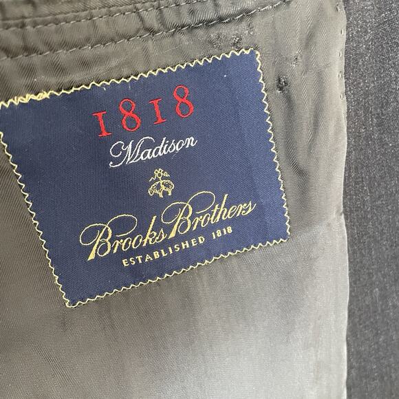 Brooks Brothers 1818 Madison Suit Gray Estrato Trabaldo Wool 44R/Waist 34 X 28 - Picture 7 of 16